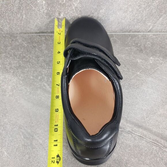 Apex Shoes Men 10.5 Black Walking Therapeutic Athletic Two Strap Slip Resistant - Picture 11 of 13